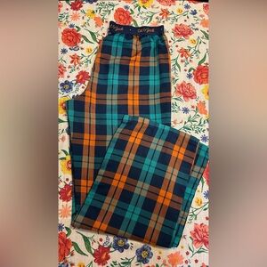 Cat & Jack Kids Plaid Sleepwear in Blue and Orange